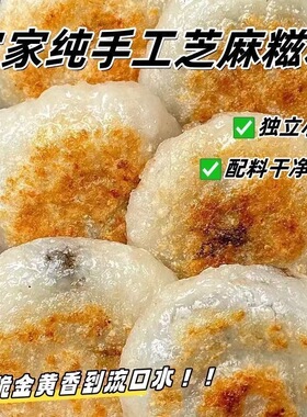 正宗黑芝麻馅糯米糍粑新鲜手工夹心麻糍粑粑传统糕点软糯特产速食