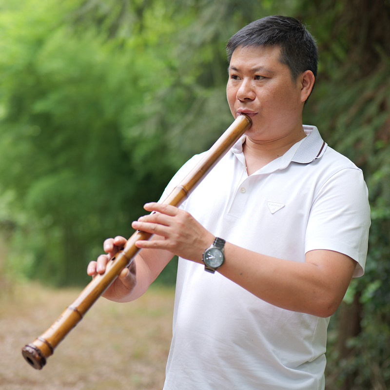 舒厚槐 桂竹南箫大漆专业演奏箫乐器 深山高密度老料大头南箫
