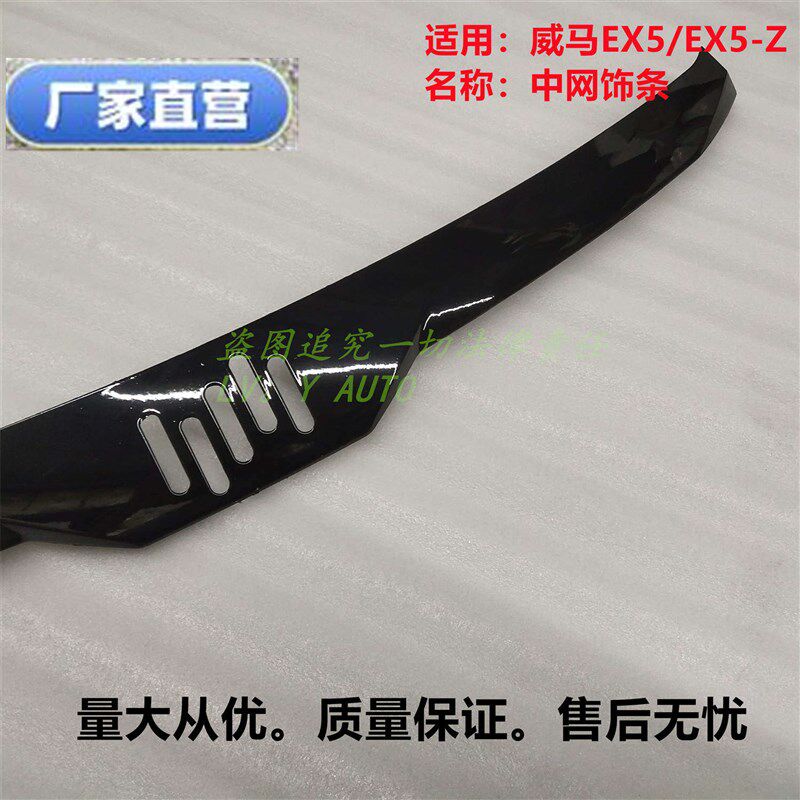 威马EX5EX5-Z前杠保险杠上饰条中网亮条电镀条标志LED光标厂家直