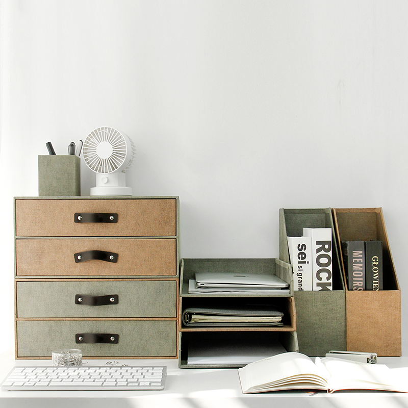 衣帽间收纳箱办公室书架桌面文件书籍零食收纳盒客厅储物整理有盖