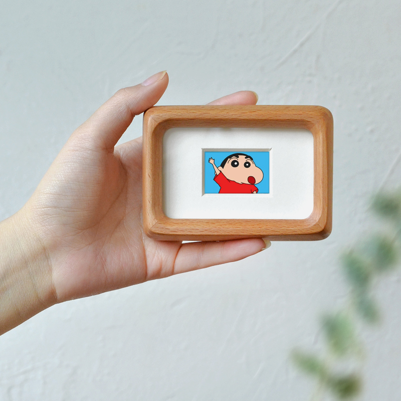 可爱迷你榫卯实木小摆台3-4-5寸照片儿童宝宝照片拍立得相片相框