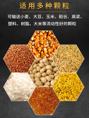 车载吸粮机小型软l管稻谷抽粮机全自动家用小麦玉米上料输送机