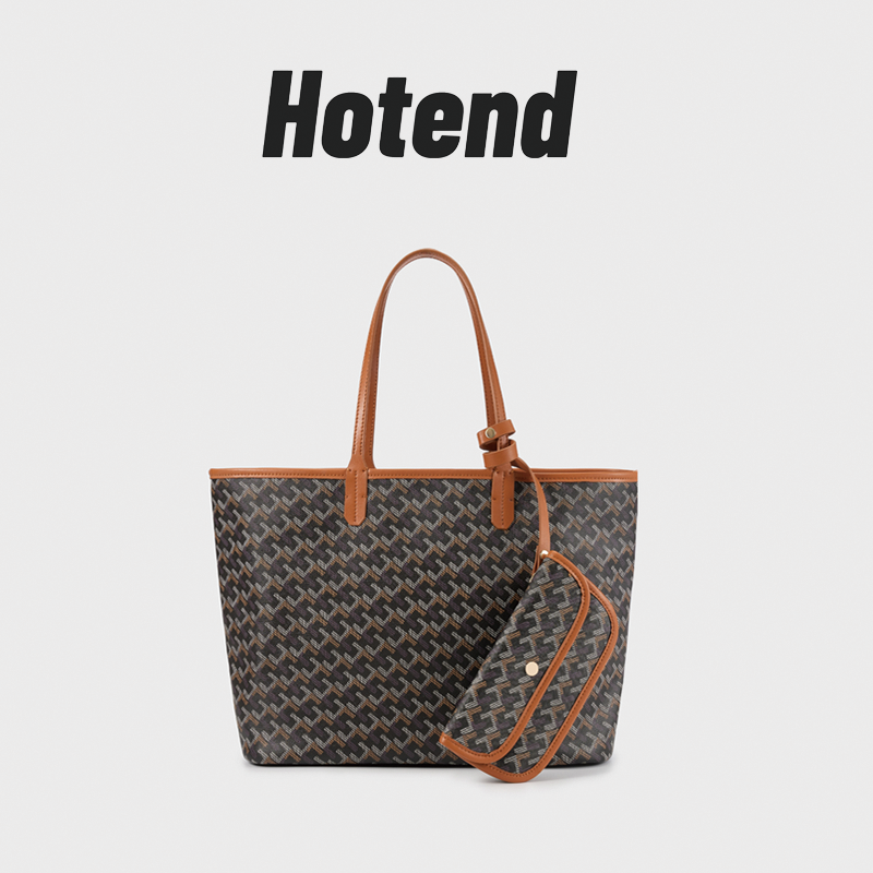 轻奢时尚百搭双面托特包狗牙包