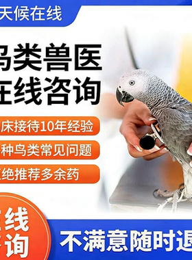 鹦鹉玄凤文鸟牡丹鸟类生病医生问诊专业经验在线咨询治疗指导用药