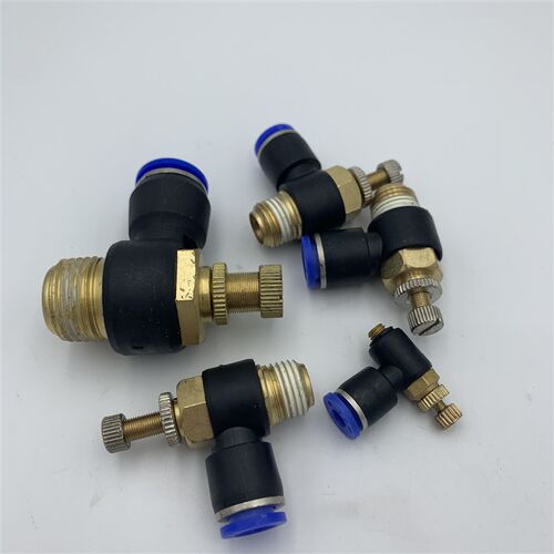 气动快速TSL6-01节流阀SL8-02插管接头SL4-M5可调SL10-03/SL12-04