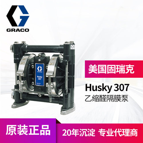 冠品GRACO固瑞克husky307隔膜泵 乙缩醛材质D31211气动双隔膜泵