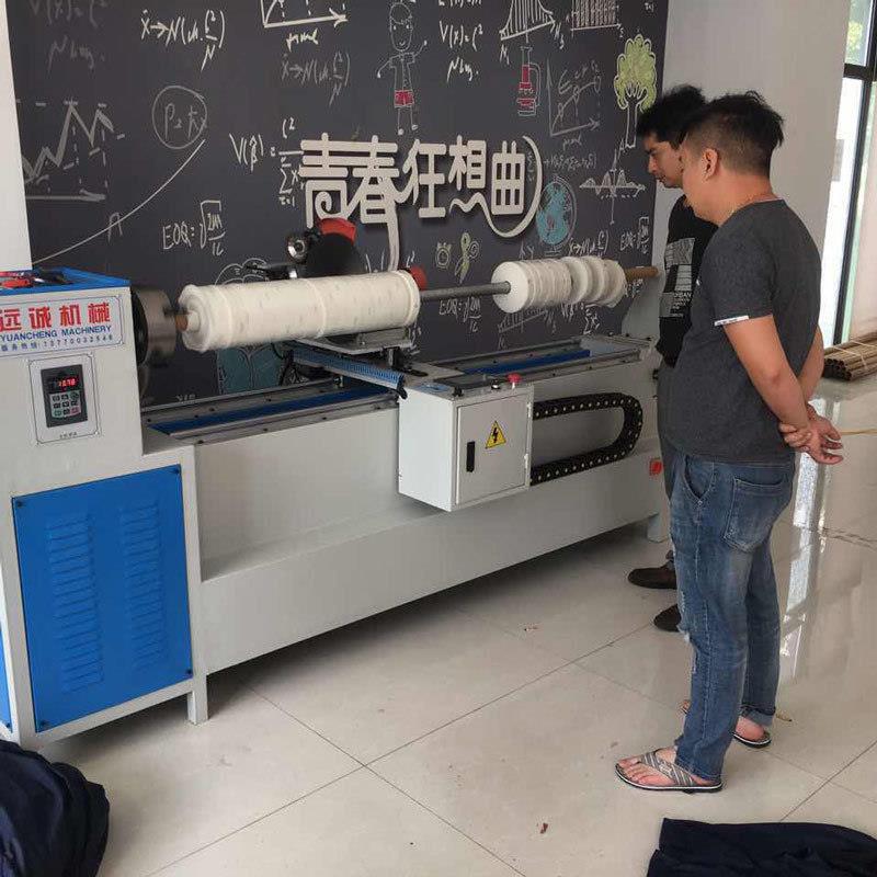 厂家直供户外防护热压胶条分切机无条纺YC-17000布低机温分机切条