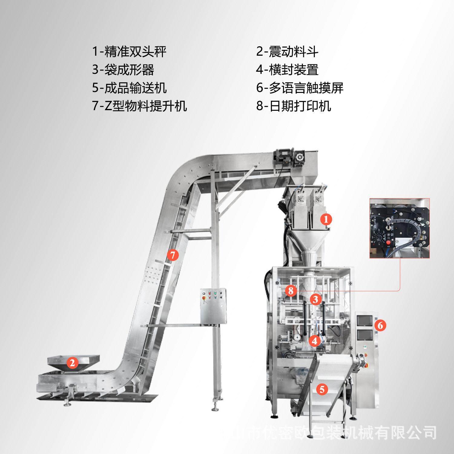 食用冰块自动包装机立式定量k方冰碎冰-51g冰袋MAGA-102装机厂家