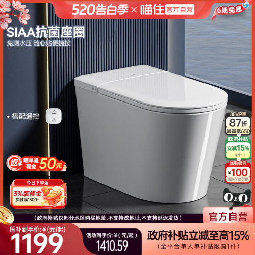 浪鲸家用小户型智能马桶全自动