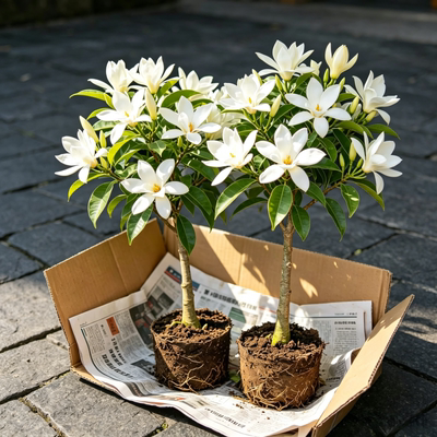 白兰花盆栽带苞易养浓香庭院