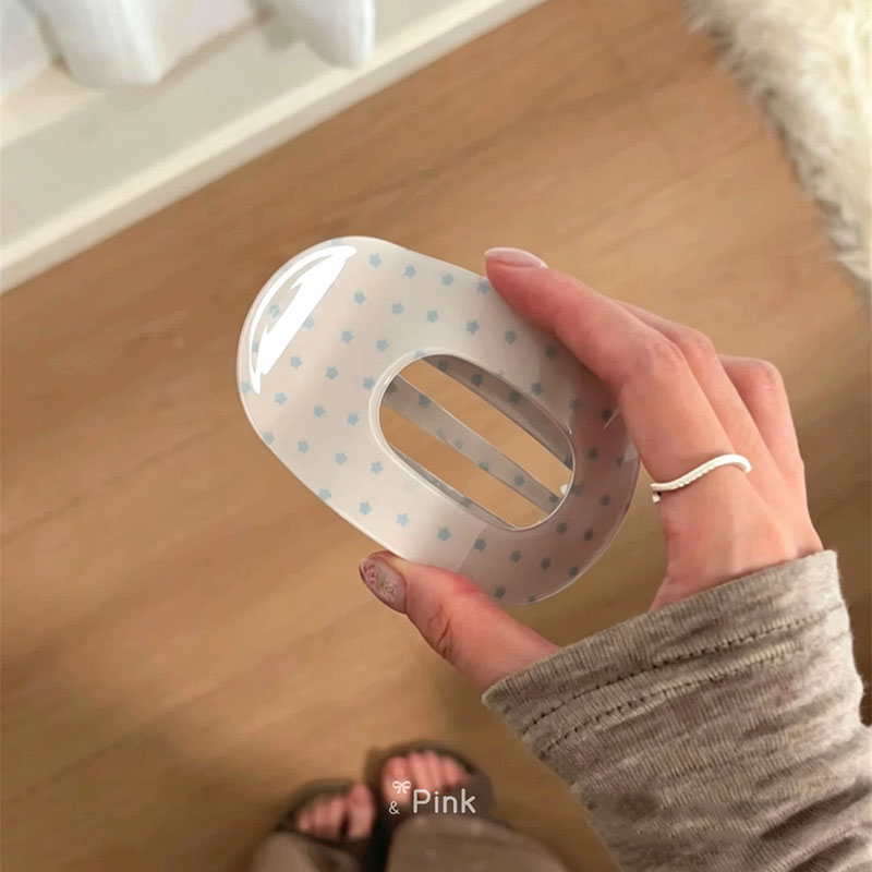 韩系星星发夹高级感粉色