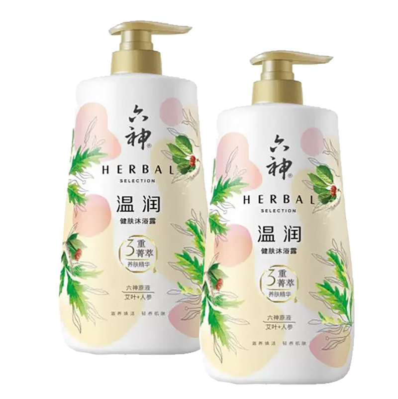 六神温润健肤沐浴露1升装