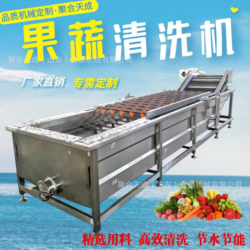 定制大姜萝卜清洗风干线杨梅蓝莓喷淋清洗机小型果蔬清洗风干设备