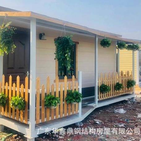 岗亭轻钢别墅 乡村自建别墅 酒店民宿创意房屋  钢结构房屋