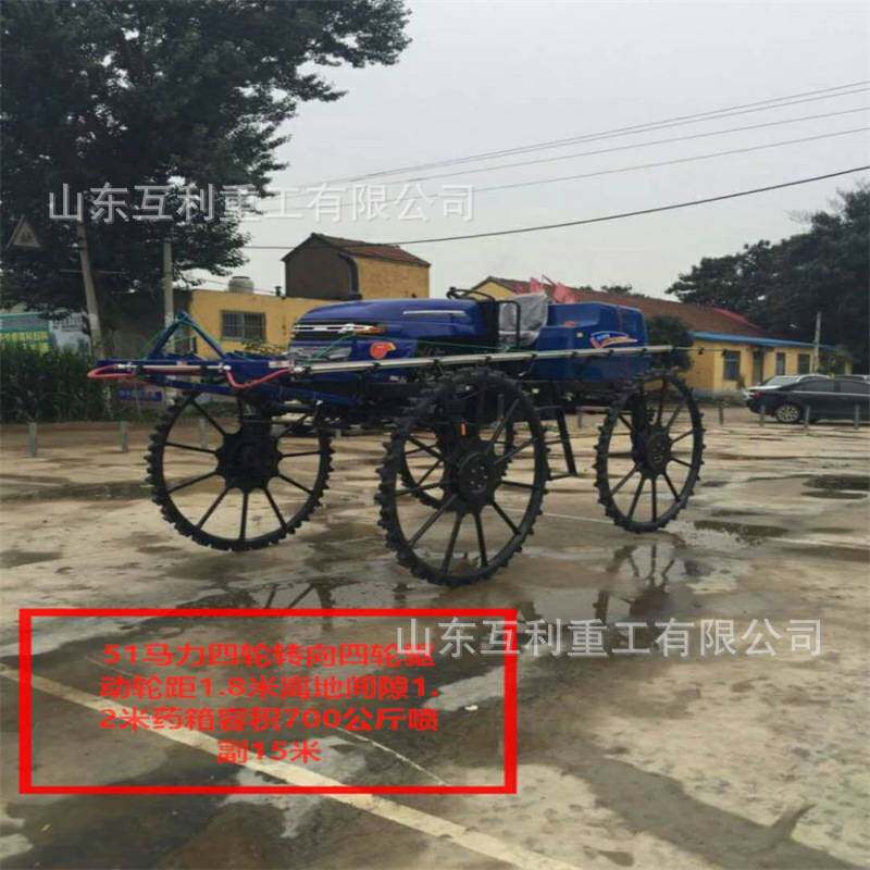 四轮打药机农用高压喷雾器汽油柴油自走式玉米小麦农田四驱喷药车