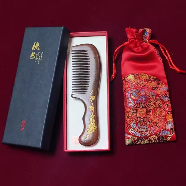 檀木梳子生日礼品送妈妈奶奶女士朋友老师毕业季礼物实用教师节