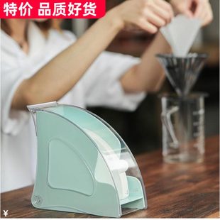 轰炸机滤纸盒 V02 手冲咖啡滤纸架 V60扇形过滤纸防尘收纳盒可V01