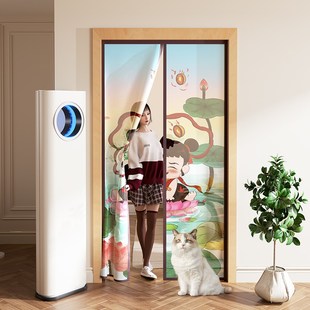 防蚊门帘全磁条强力隔断帘夏季 2025年新款 纱门窗魔术贴家用纱帘