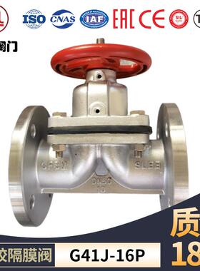 德科勃朗G41F手动衬胶衬氟隔膜阀铸钢不锈钢隔膜阀耐酸碱阀门