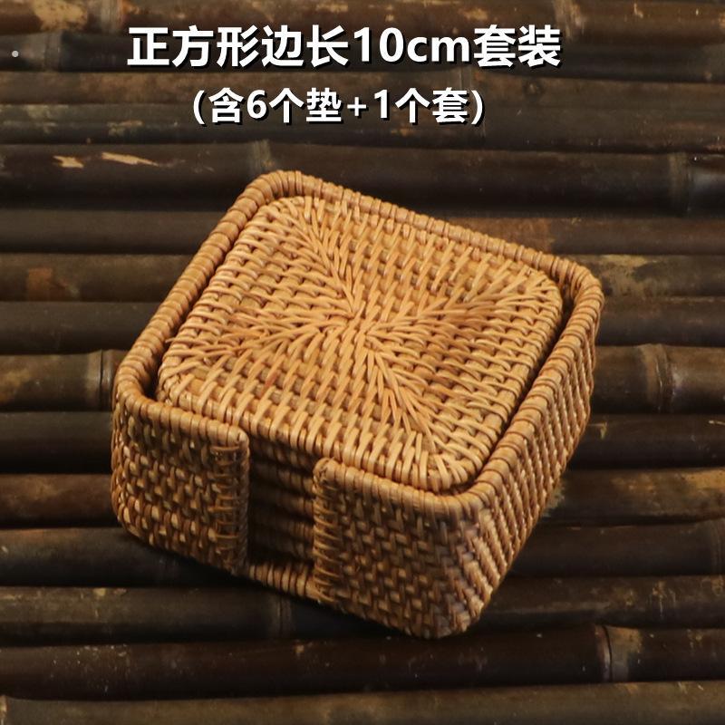 越南藤编杯垫养壶垫杯托壶承紫砂壶隔热功夫茶具家用菜盘垫砂锅垫