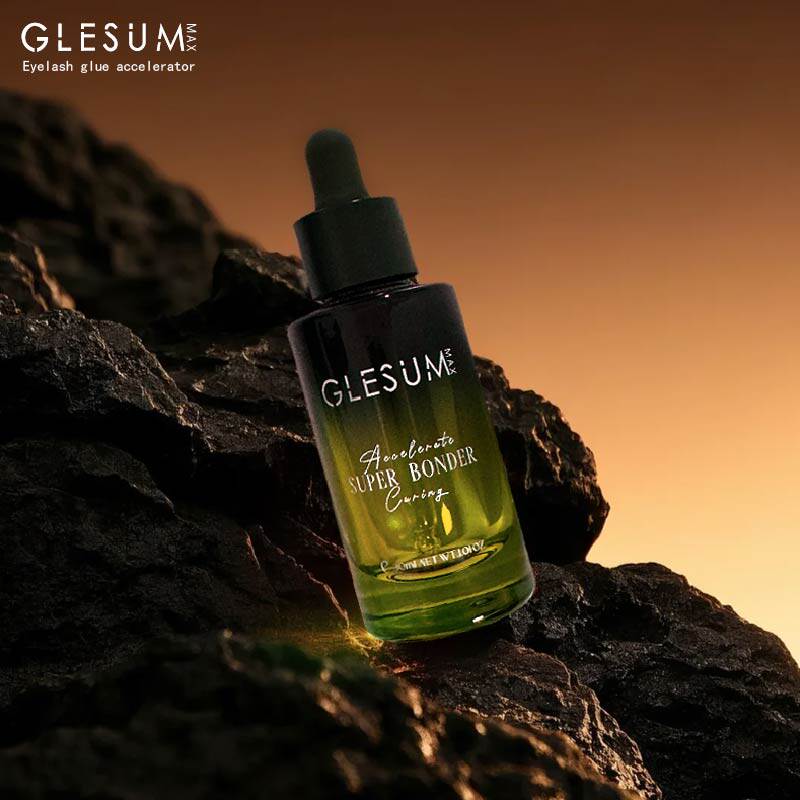 GLESUM隐形睫毛胶水加固剂加速干燥持久无色透明强力固定不易脱胶