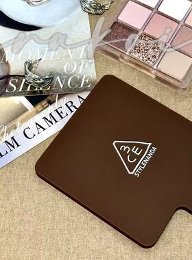 3CE手持便携化妆镜手持化妆镜小巧便携简约随身化妆师专用ins精致