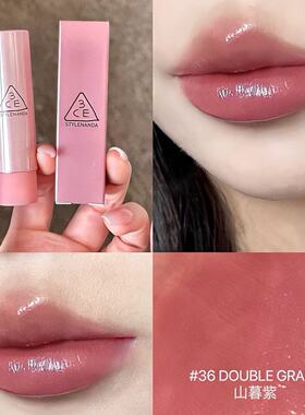 3CE好气色润唇膏水光釉面口红唇彩新品提气色镜面玻璃唇持久显色