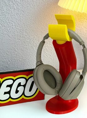 适配LEGO灵感耳机支架桌面收纳摆件周边个性电脑桌装饰