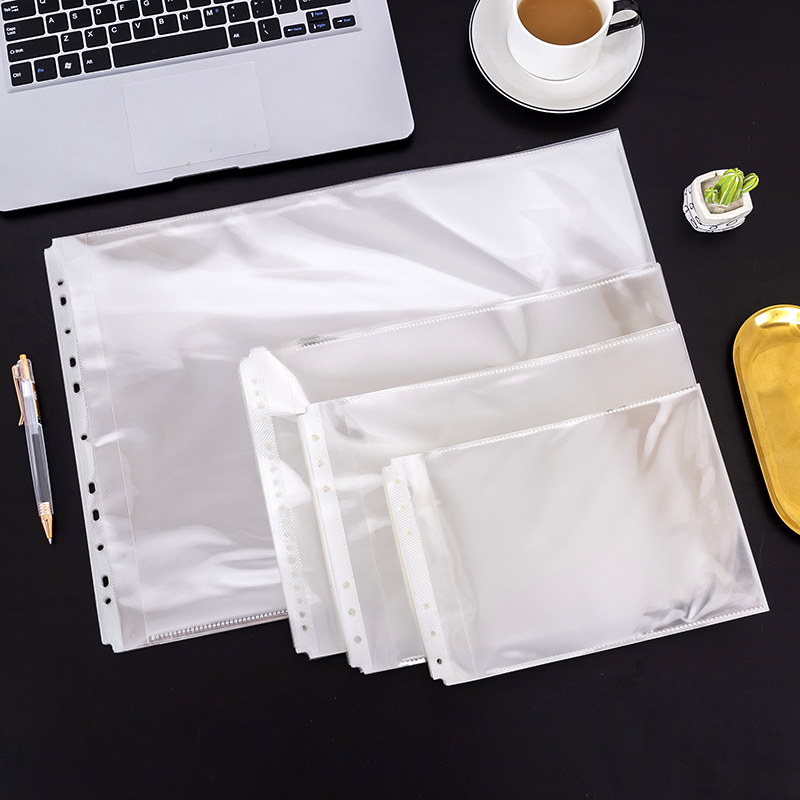 横式文件袋文件保护袋高清内页袋a3a4横款票据袋活页透明袋B5A5
