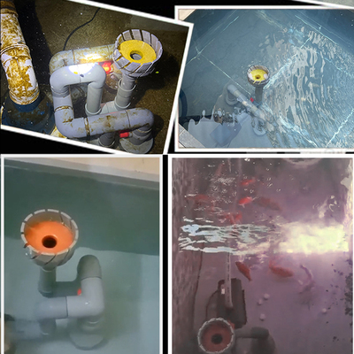 鱼塘鱼池鱼缸除油膜神器水泵改双面吸浮头池塘水面撇渣器自动增氧