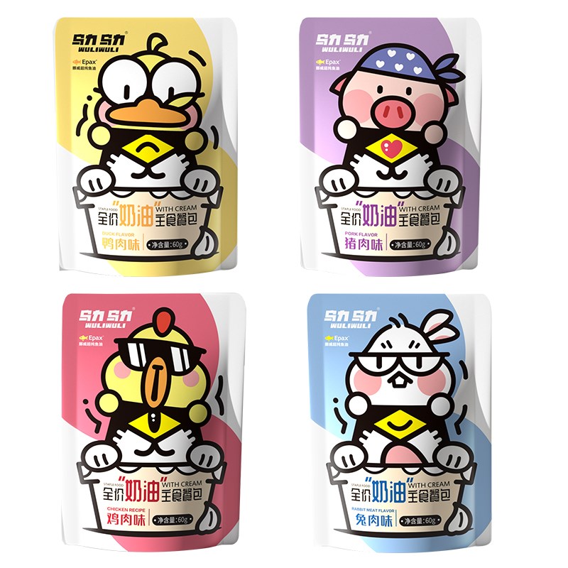 乌力乌力全价奶油主食餐包猫粮营养补水肉泥酱靓毛湿粮零食罐头