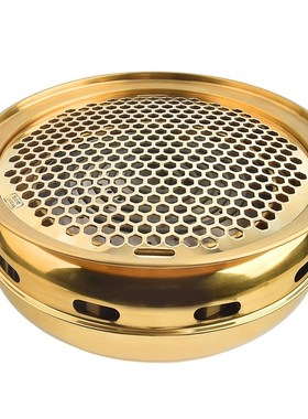 韩式电烤炉商用圆形烤肉锅日式烧烤炉烤肉店电热上排烟烤肉炉省电