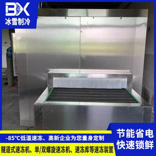 隧道式速冻设备食品车间速冻流水线水饺包子豆沙包面食速冻机