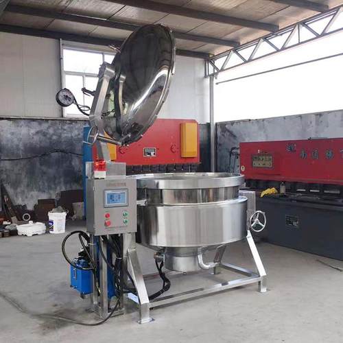 不锈钢翻盖高压蒸煮锅牛肉咸鸭蛋高压高温蒸煮锅商用粽子蒸煮锅