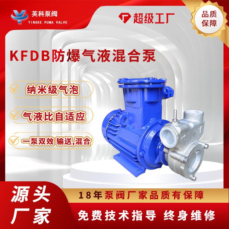 自吸式气液混合泵40KFD-6臭氧水不锈钢耐腐蚀溶气泵3KW防爆旋涡泵