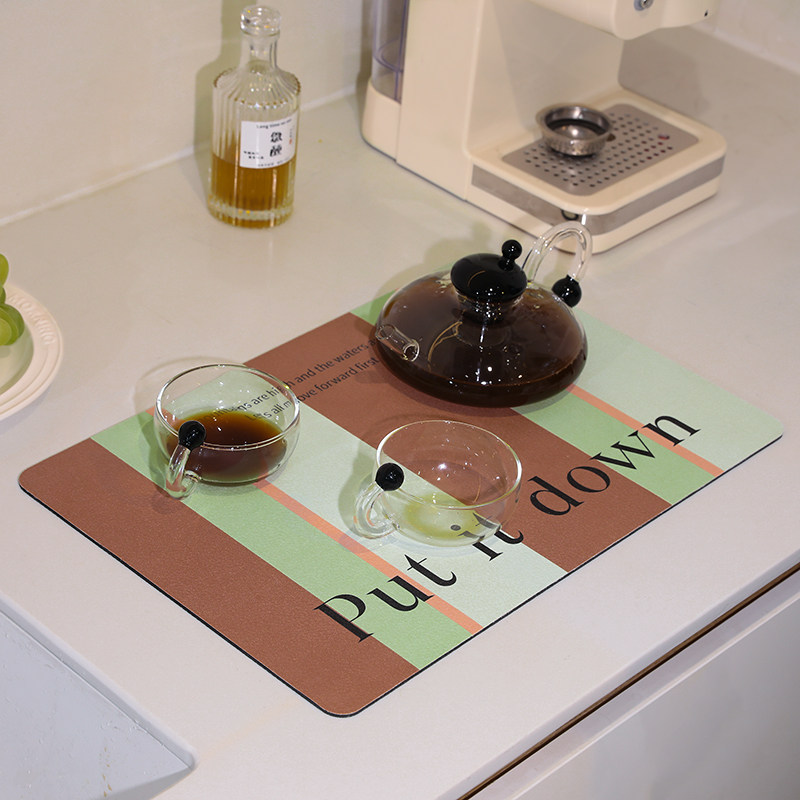 硅藻泥厨房沥水垫碗盘餐垫控水垫吧台垫桌面茶杯垫台面吸水垫,居家布艺,餐垫,淘宝优惠券,粉丝福利购,淘宝优惠卷