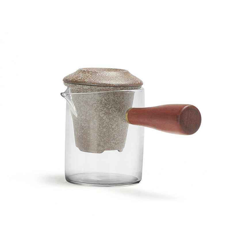 玻璃茶壶茶分离粗陶过滤内胆侧把红茶普洱青柑冲茶泡茶器