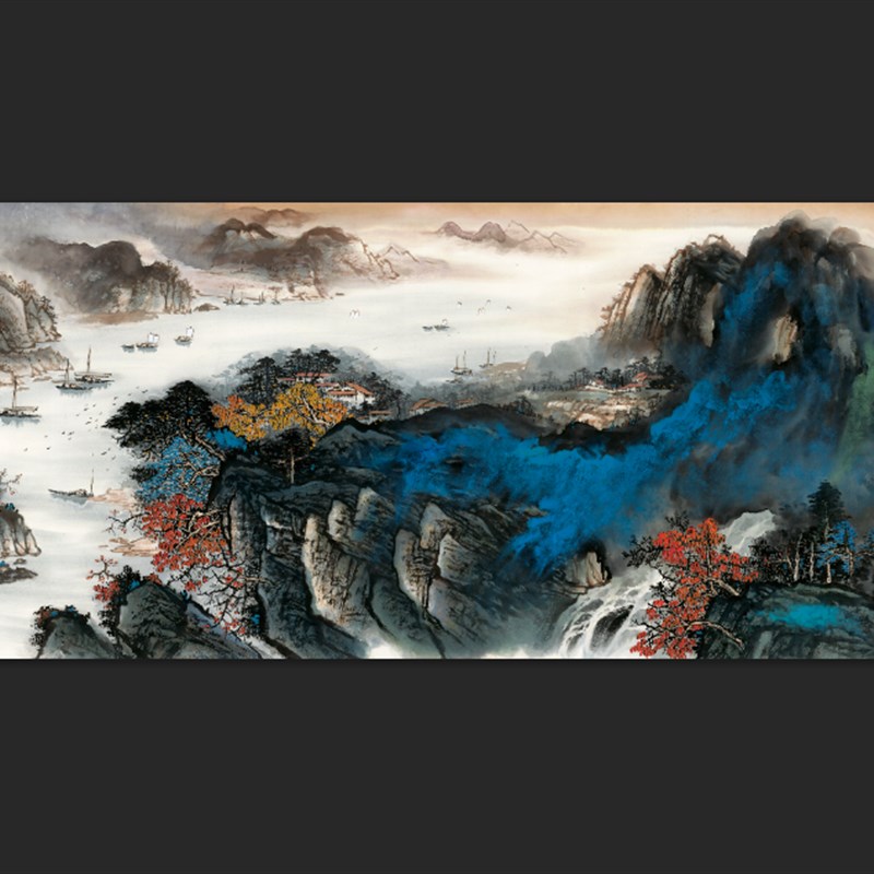 现代国画画心清微喷