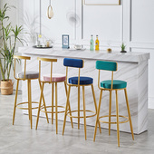 吧台椅现代简约高脚凳家用吧凳靠背高凳子酒吧椅子收银台吧椅