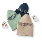 0纯色儿童雨衣小生幼儿园书包位长版 全身水加厚雨披