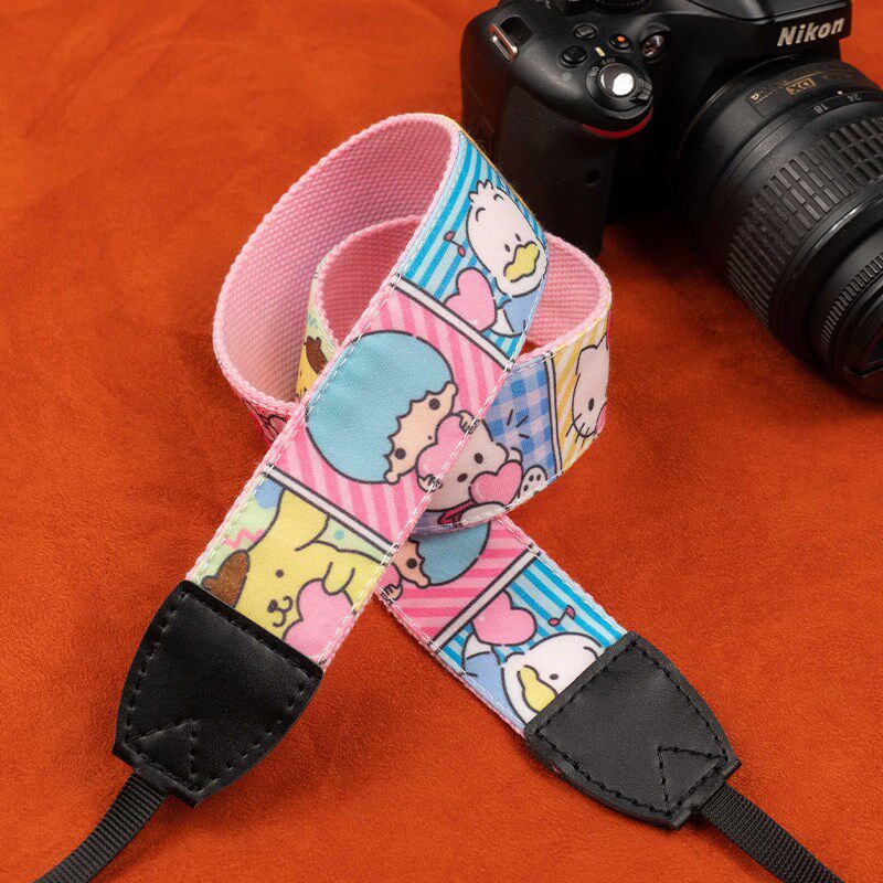 可爱图案相机肩带手工作个性背带斜挂微单摄影快拆挂绳