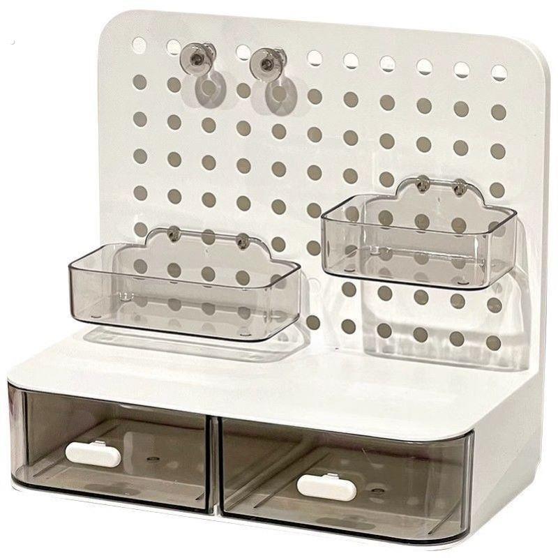 吃谷人桌面收纳盒谷子小痛柜吧唧展示支架桌面抽屉小卡收纳展示盒