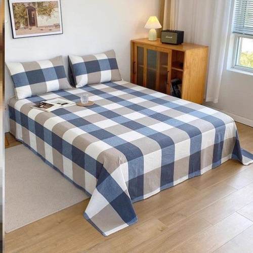 亲肤床单单件双人床单炕单防尘学生单人宿舍棉絮上的铺单四季通用