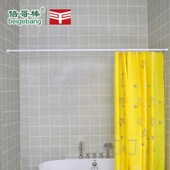 浴室卫生间晾衣杆可伸缩杆浴帘杆弹簧撑杆免打孔简易窗帘杆免安装