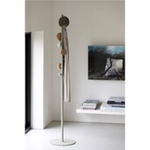 简约客厅落地衣帽架卧室多功能家用极简现代挂衣架带镜立式 收纳架