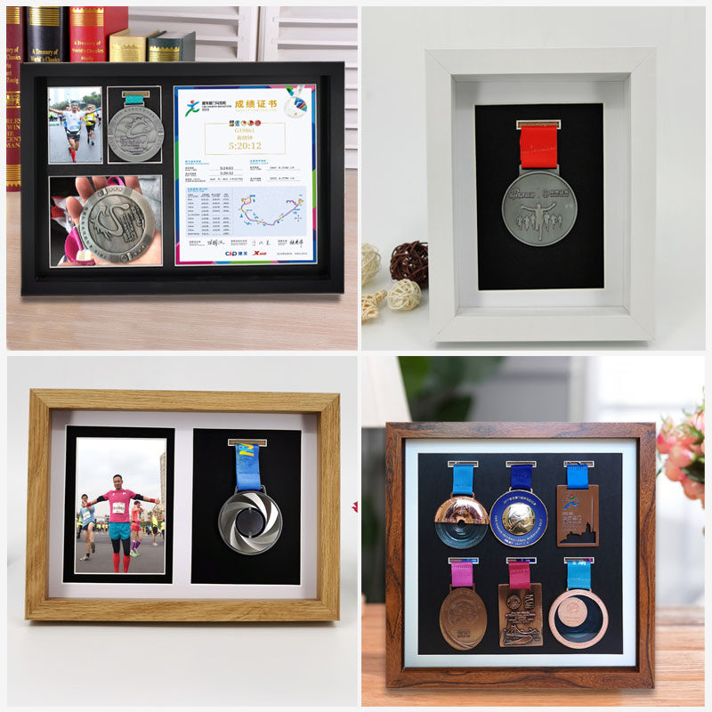 马拉松奖牌示框木质奖章收纳盒徽章奖花平衡车创意摆台相框,家居饰品,相框/画框,淘宝优惠券,粉丝福利购,淘宝优惠卷