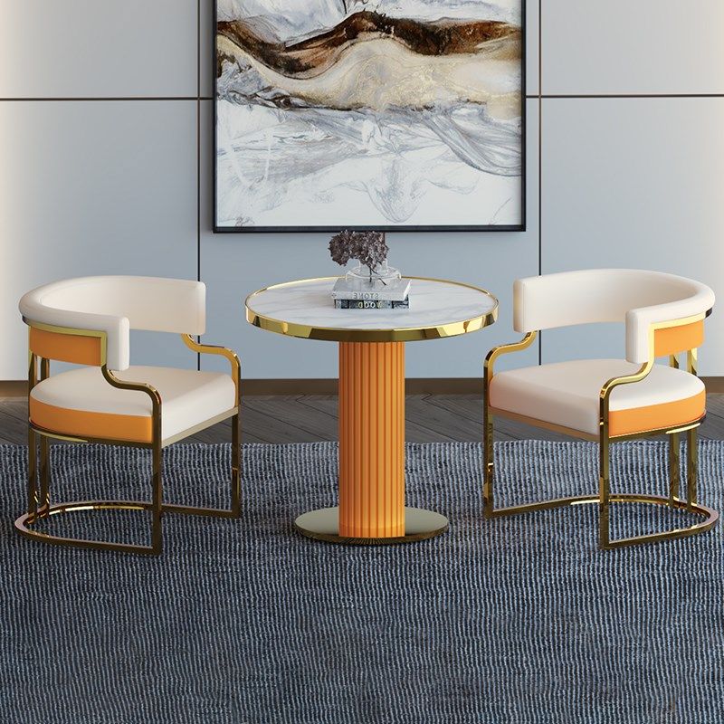 茶几洽谈桌风金属圆形沙发边角几家用岩板茶几阳台休闲区桌椅,住宅家具,家用茶台/茶桌,淘宝优惠券,粉丝福利购,淘宝优惠卷