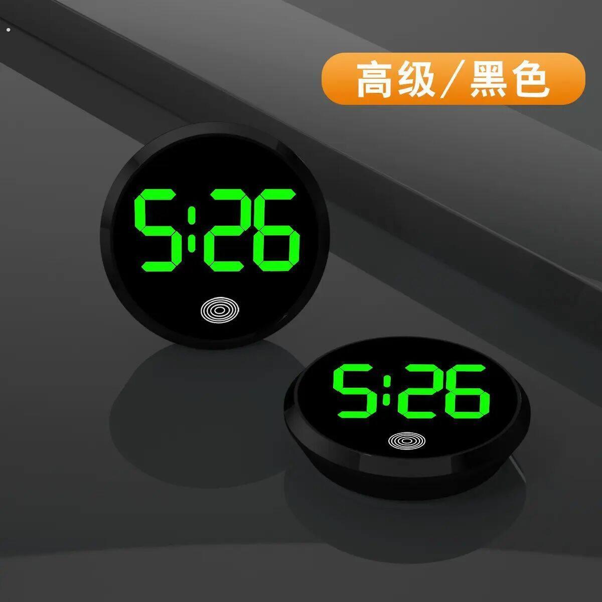 骑行电动车时钟夜光摩托车改装通用车载电子表免接线粘贴款