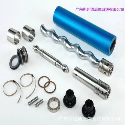 莫诺单螺杆泵通用配件定子转子定转子泵配件等现货库存水泵耐腐蚀