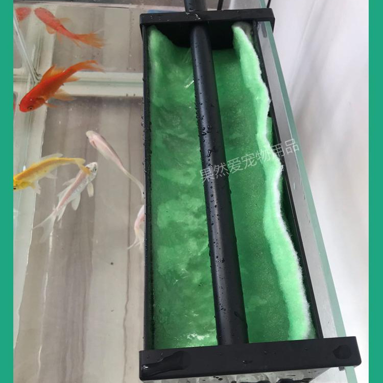鱼缸带挂钩款上过滤槽过滤盒顶部过滤器可挂式上置顶滤滴流盒上
